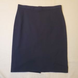 Theory Knee Length Navy Blue Skirt Women's Size‎ 10